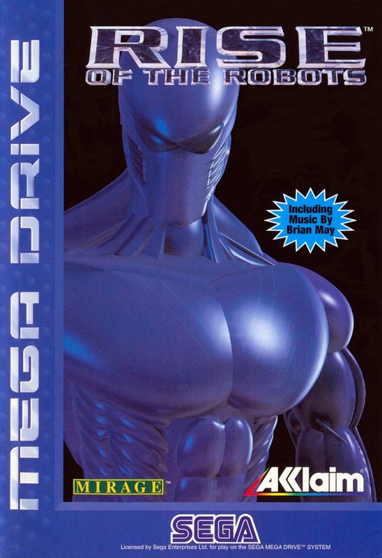 Rise of the Robots box art for Sega Mega Drive